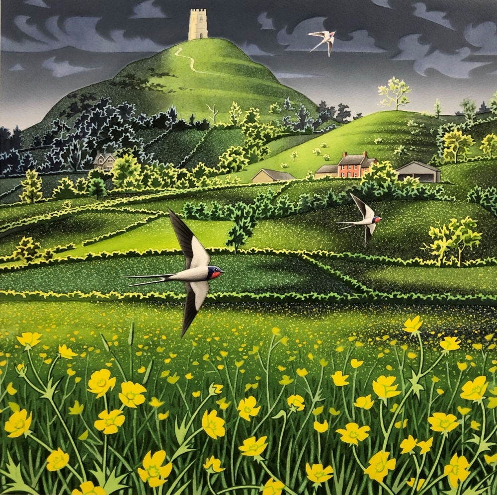 Three Swallows Limited Edition Print